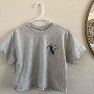 Gray graphic T-shirt